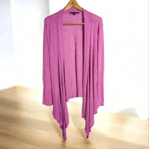Pink Long Cardigan by GNW gauzy fabric great movement sz XL